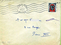 TIMBRE Y&T 271 DE 1948 " 15 F ALGER " SUR ENVELOPPE ENTIÈRE (895)_T1443 - Covers & Documents