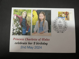 4-5-2024 (4 Z 7) Princess Charlotte Of Wales Celebrate Her 9th Birthday (2nd May 2024) With OZ Stamp - Familias Reales