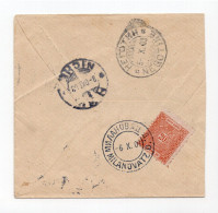 1903. SERBIA,NIS TO MILANOVAC D. HALF CUT OF COVER. T, 20 PARA POSTAGE DUE,VIA NEGOTIN - Serbia