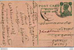 India Postal Stationery George VI 9p - Ansichtskarten