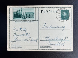 GERMANY 1931 POSTCARD BERENBOSTEL TO HAMBURG 06-03-1931 DUITSLAND DEUTSCHLAND - Cartoline