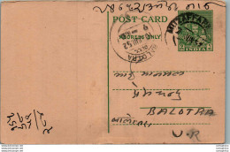 India Postal Stationery 9p Balotra Cds - Ansichtskarten