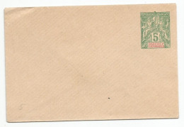 Dahomey Benin Enveloppe Entier Postal Stationery 1900 Type Groupe 5c. - Covers & Documents