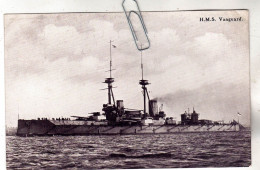 CPA MARINE NAVIRE DE GUERRE CUIRASSE ANGLAIS HMS H.M.S. VANGUARD - Oorlog