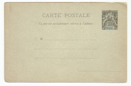 Dahomey Benin Carte Entier Postal Stationery 1900 Type Groupe 10c. - Covers & Documents