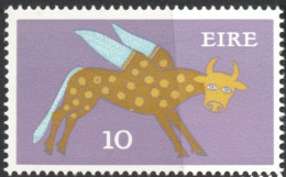 Eire 1971 10d Irish Art Winged Bull 1 Value MNH Ireland, Symbol For Luke, - Unused Stamps