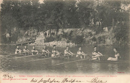 Types Toulousains N°4 , Toulouse * L'équipe Sénior 1ère De L'émulation Nautique Quittant Le Garage * Aviron * Sport 1904 - Toulouse