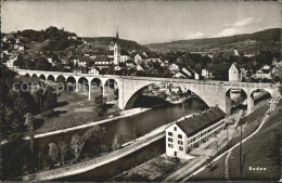 11757000 Baden AG Stadtblick Mit Limmatbruecke Baden - Andere & Zonder Classificatie