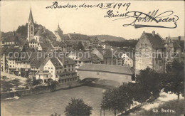 11756984 Baden AG Stadtblick Mit Limmatbruecke Baden - Andere & Zonder Classificatie