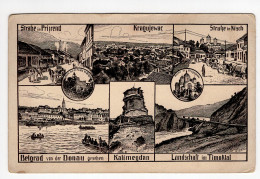 1917. WWI SERBIA,AUSTRIAN OCCUPATION,MILITARY CARD,CENSOR,FELDPOST TO EBERSDORF,AUSTRIA,MULTI VIEW POSTCARD,USED - Serbia