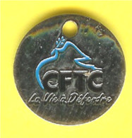 Jeton De Caddie " CFTC " [B]_j183 - Trolley Token/Shopping Trolley Chip