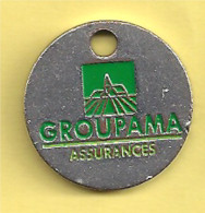 Jeton De Caddie -  "GROUPAMA - Assurance" [B]_j216 - Moneda Carro