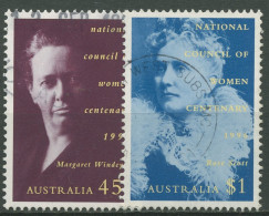 Australien 1996 100 Jahre Nationaler Frauenrat 1591/92 Gestempelt - Oblitérés