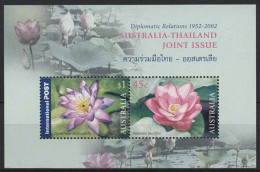 Australien 2002 Beziehungen M.Thailand Lotos Block 46 Postfrisch (C24133) - Blocchi & Foglietti