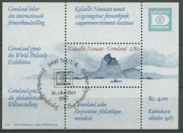 Grönland 1987 Briefmarkenausstellung HAFNIA'87 Block 2 Gestempelt (C13824) - Blokken