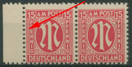 Bizone 1945 Am. Druck Mit Plattenfehler 8x VII, Papier X Postfrisch (R7521) - Nuevos
