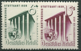 Deutsches Reich 1939 Reichsgartenschau Stuttgart 692/93 Postfrisch - Neufs