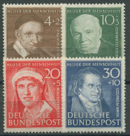 Bund 1951 Wohlfahrt: Helfer Der Menschheit 143/46 Postfrisch - Unused Stamps