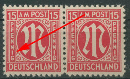 Bizone 1945 Am. Druck Mit Plattenfehler 8x F 67, Papier X Postfrisch (R7546) - Nuevos