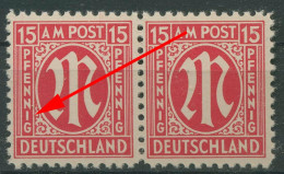 Bizone 1945 Am. Druck Mit Plattenfehler 8x F 67, Papier X Postfrisch (R7546) - Other & Unclassified