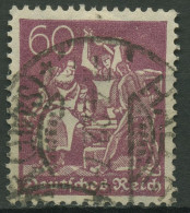 Deutsches Reich 1921 Arbeiter WZ 2 Waffeln 184 Gestempelt Geprüft - Used Stamps