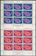 Jugoslawien 1973 Europa CEPT Posthorn Kleinbogen 1507/08 K Postfrisch (C93542) - Blocks & Kleinbögen