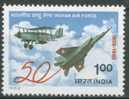 Indien 1982 50 Jahre Indische Luftwaffe Flugzeuge 918 Postfrisch - Ongebruikt