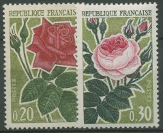 Frankreich 1962 Pflanzen Blumen Rosen 1409/10 Postfrisch - Unused Stamps