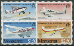 Montserrat 1981 Flugpostverbindung Flugzeuge 472/75 Postfrisch - Montserrat