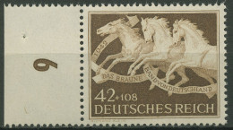 Deutsches Reich 1942 Galopprennen (weißer Gummi) 815 Y Rand Links Postfrisch - Neufs