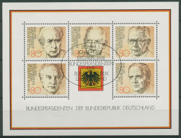 Bund 1982 Bundespräsidenten Block 18 ESST Bonn Gestempelt (C98646) - Sonstige & Ohne Zuordnung