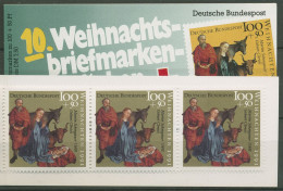 Bund Rotes Kreuz 1991 Weihnachten Markenheftchen 1581 MH W12 Postfrisch (C99927) - Otros & Sin Clasificación