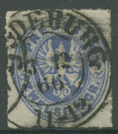 Preußen 1861 Wappenadler 17 A Gestempelt K2 MAGDEBURG - Oblitérés