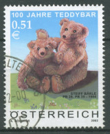 Österreich 2002 Teddybären Steiff-Teddybären 2385 Gestempelt - Oblitérés