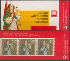 Bund Caritas 1991 Weihnachten Markenheftchen (1578) MH W 10 Postfrisch (C60000) - Autres & Non Classés