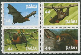 Palau 1987 Tiere Palau-Flughund 172/75 ZD Postfrisch - Palau