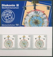 Bund Diakonie 1992 Uhren Markenheftchen (1631) MH 9 Postfrisch (C60065) - Sonstige & Ohne Zuordnung