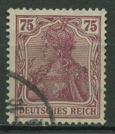 Deutsches Reich 1922 Germania Mit WZ 2 Waffeln 197 B Gestempelt Geprüft - Usados