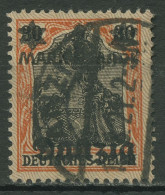 Danzig 1920 Germania Mit Netzunterdruck Spitzen Nach Oben 41 I Gestempelt - Usados