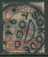 Togo 1900/19 Kaiseryacht Hohenzollern 9 Mit Stempel SOKODE - Togo