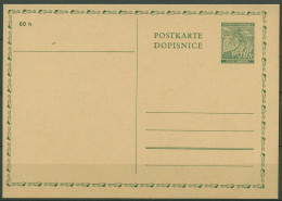 Böhmen Und Mähren 1939 Lindenzweig Postkarte P 1 Ungebraucht (X40622) - Lettres & Documents