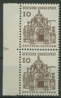 Bund 1964/65 Bauwerke Klein, Senkr. Paar Mit Druckerzeichen 454 DZ 4 Postfrisch - Unused Stamps