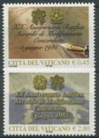 Vatikan 2005 20 Jahre Änderungsabkommen Mit Italien 1523/24 Postfrisch - Neufs