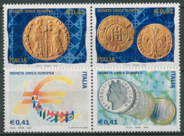 Italien 2002 Euromünzen Eurobanknoten 2800/03 ZD Postfrisch - 2001-10: Nieuw/plakker
