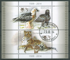 Estland 2014 Zoo Tallin Tiere Geier Leopard Block 38 Gestempelt (C63183) - Estonie
