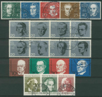 Bund 1959/69 Blockeinzelmarken Aus Block 2/5 Gestempelt Komplett (SG80276) - Used Stamps