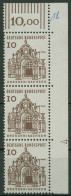 Bund 1964/65 Bauwerke Klein, Mit Druckerzeichen 454 Ecke 2 DZ 4 Postfrisch - Unused Stamps