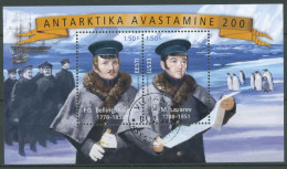 Estland 2020 Entdeckung Der Antarktis Block 49 Gestempelt (C63189) - Estland