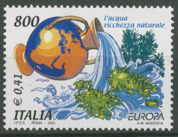 Italien 2001 Europa CEPT Lebensspender Wasser 2762 Postfrisch - 2001-10: Nieuw/plakker