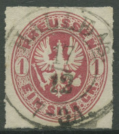 Preußen 1861 Wappenadler 16 A Gestempelt K2 HALLE A/S. - Oblitérés